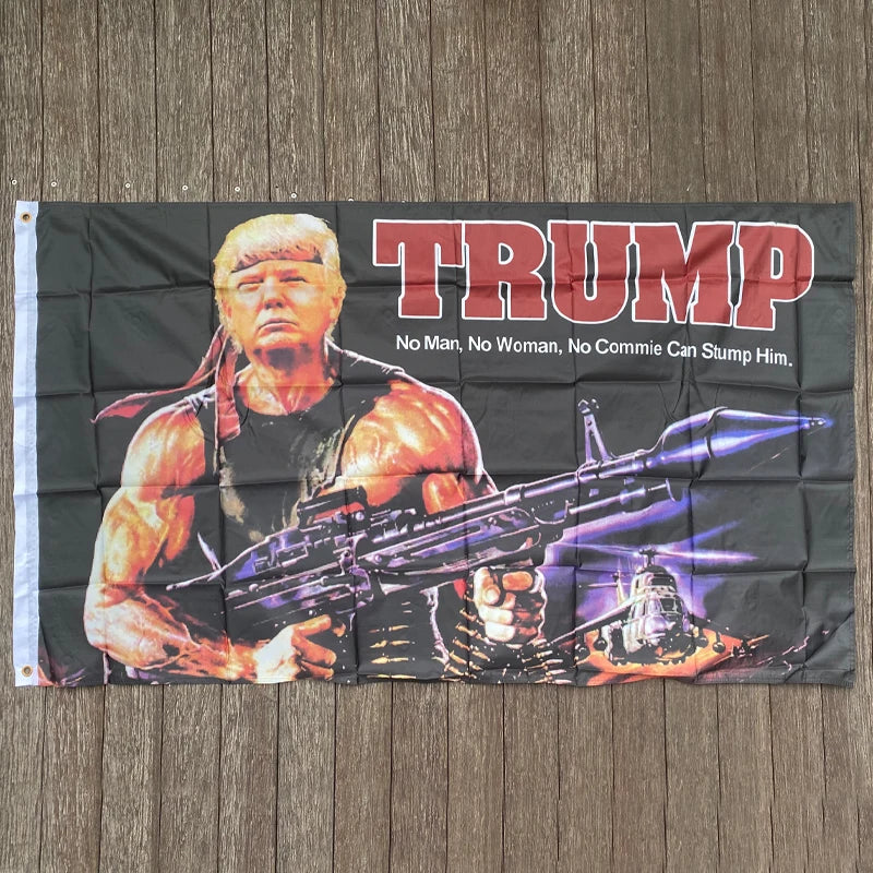 Trump Rambo Flag