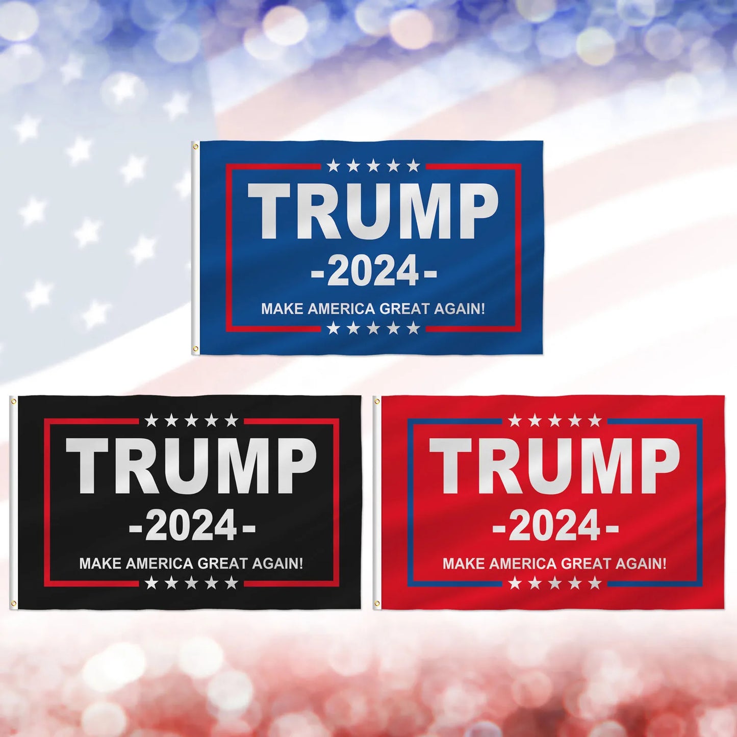 Trump Flag 2024 Multi-Color