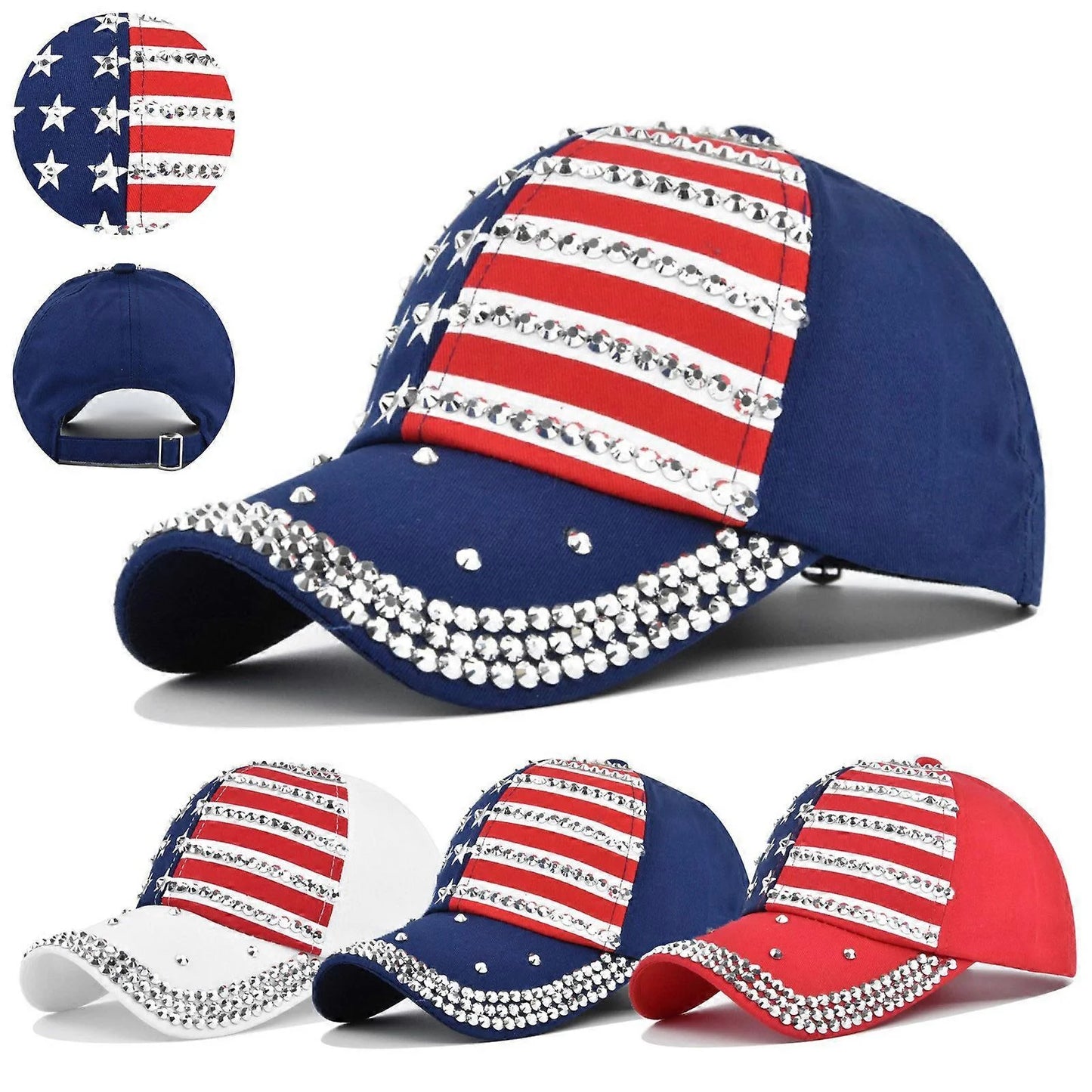 Bling MAGA Baseball Cap