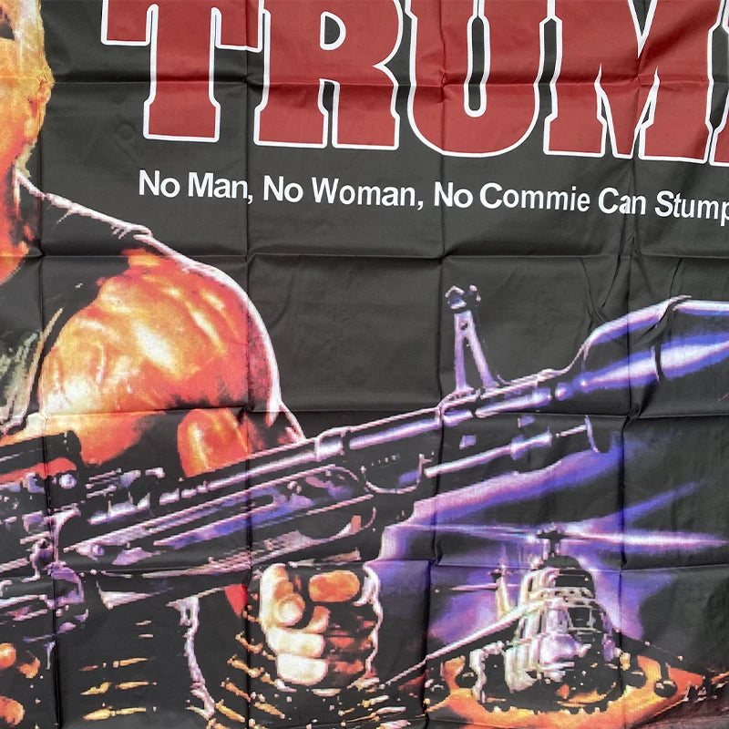 Trump Rambo Flag